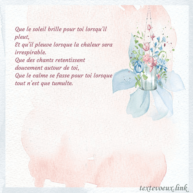 Carte de voeux avec des fleurs à l'aquarelle