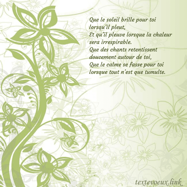 Carte de voeux avec des fleurs peintes en vert