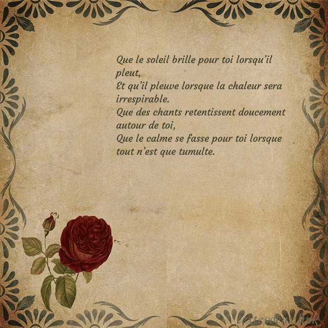 Carte d'anniversaire avec rose vintage