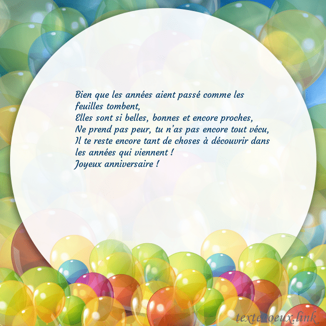 Cartes de vœux avec beaucoup de ballons colorés