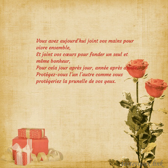 Carte de vœux avec roses et cadeaux