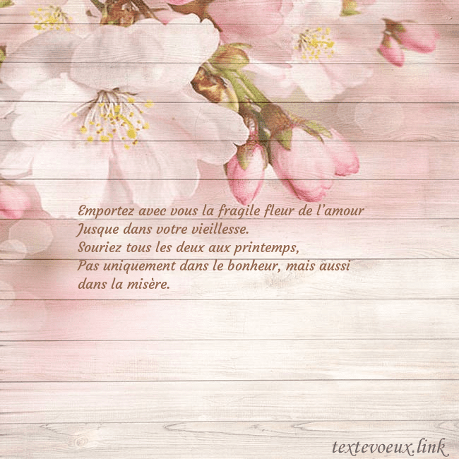 Carte de voeux avec des fleurs de pommier