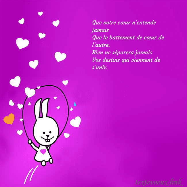 Carte de voeux avec un drôle de lapin Que votre cœur n’entende jamais
Que le battement Carte de voeux avec un drôle de lapin