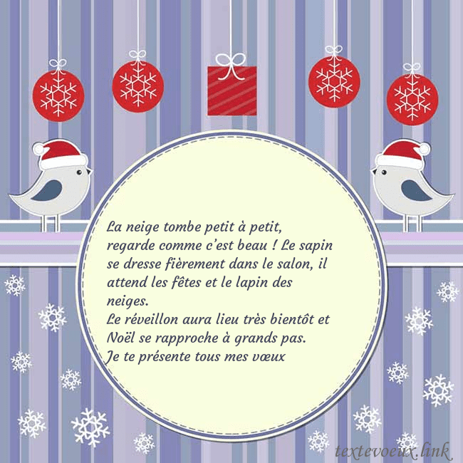 Cartes de vœux avec des oiseaux de Noël La neige tombe petit à petit, regarde comme c’est Cartes de vœux avec des oiseaux de Noël