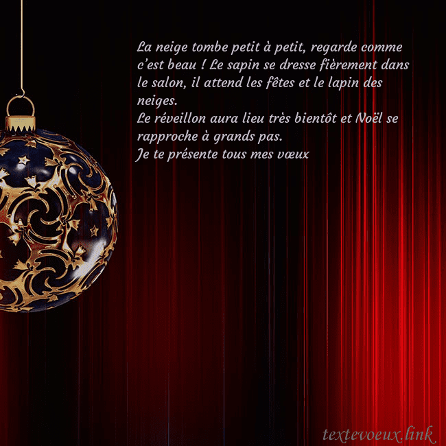 Carte de Noël rouge avec un luxueux jouet d'arbre de Noël