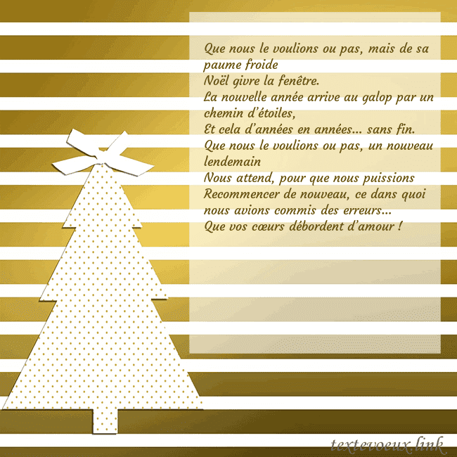 Carte postale étincelante d'or avec sapin de Noël