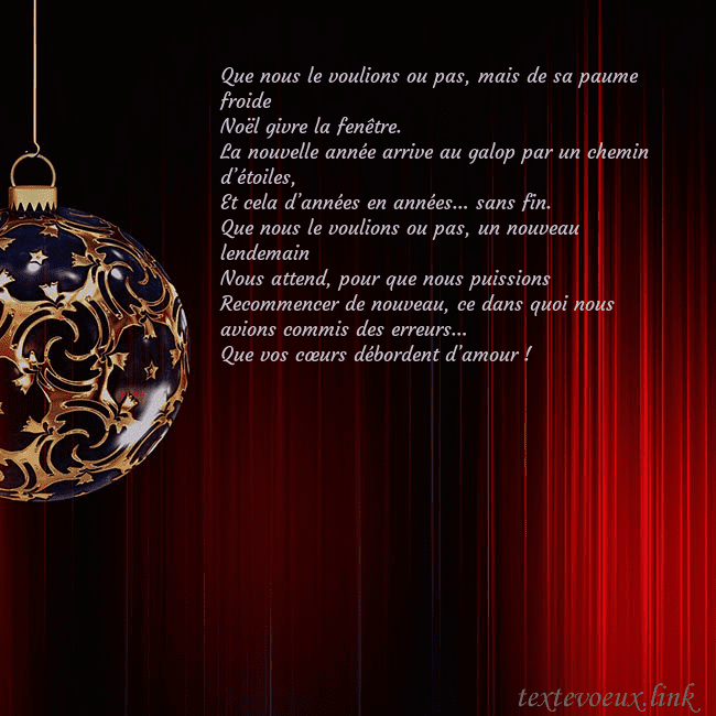 Carte de Noël rouge avec un luxueux jouet d'arbre de Noël