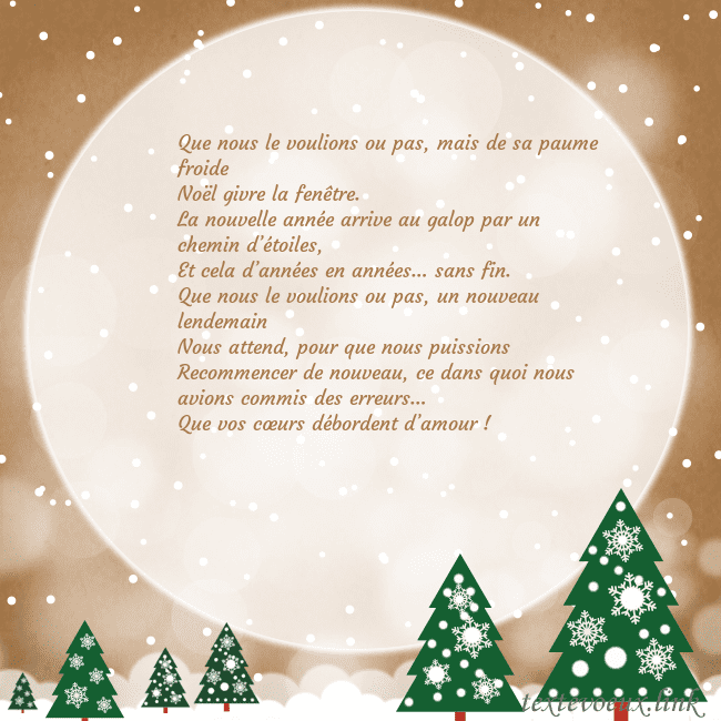 Carte de Noël avec une grande lune