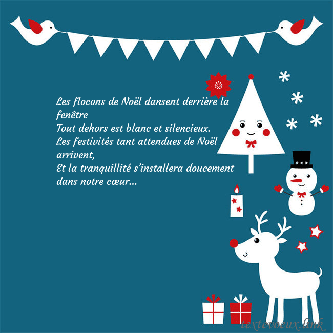 Carte postale du nouvel an avec élan, bonhomme de neige et arbre de Noël Les flocons de Noël dansent derrière la fenêtre
To Carte postale du nouvel an avec élan, bonhomme de neige et arbre de Noël