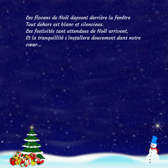 Carte postale avec le Père Noël, l'arbre de Noël et les cadeaux Les flocons de Noël dansent derrière la fenêtre
To Carte postale avec le Père Noël, l'arbre de Noël et les cadeaux