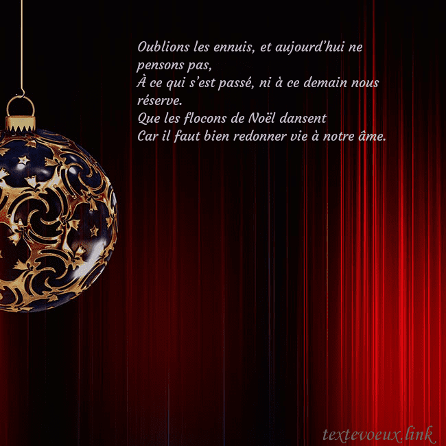 Carte de Noël rouge avec un luxueux jouet d'arbre de Noël