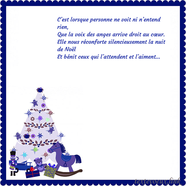 Carte du Nouvel An avec un arbre de Noël et un Casse-Noisette