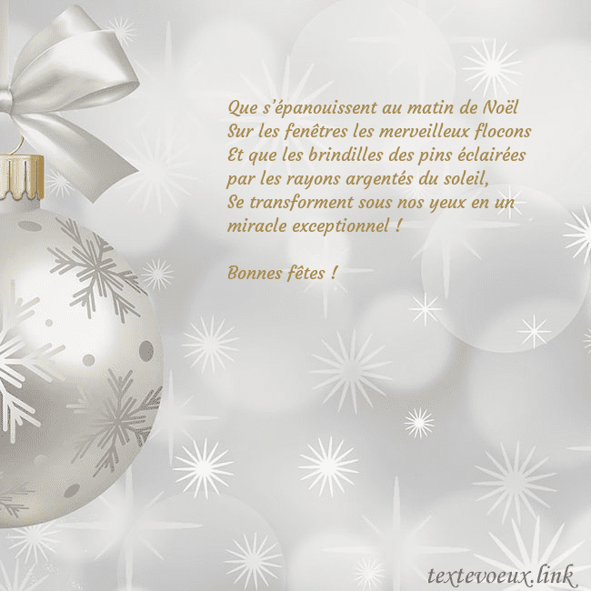 Carte postale avec un jouet de sapin de Noël en argent
Que s’épanouissent au matin de Noël
Sur les fenêt Carte postale avec un jouet de sapin de Noël en argent