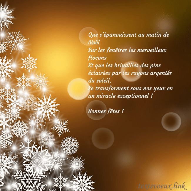 Carte postale avec un sapin de Noël fait de flocons de neige
Que s’épanouissent au matin de Noël
Sur les fenêt Carte postale avec un sapin de Noël fait de flocons de neige