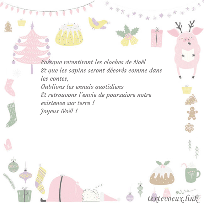 Carte postale du nouvel an avec un cochon