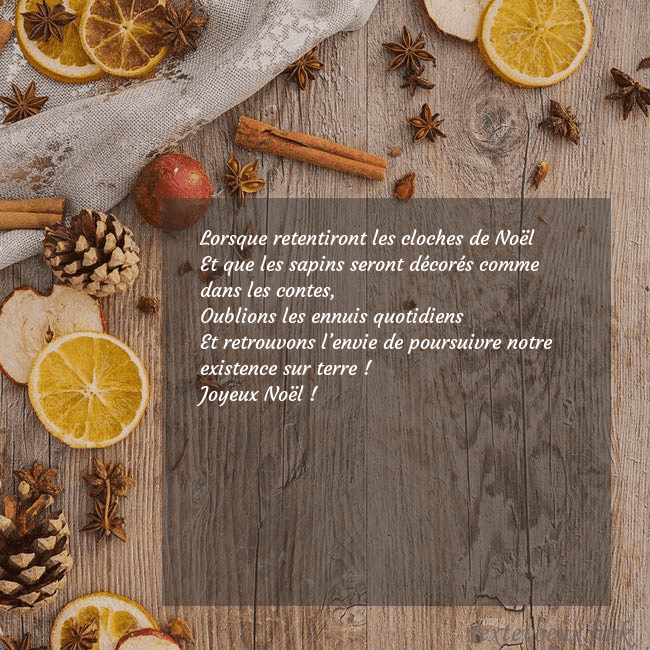 Une carte postale qui sent bon Noël Lorsque retentiront les cloches de Noël
Et que les Une carte postale qui sent bon Noël