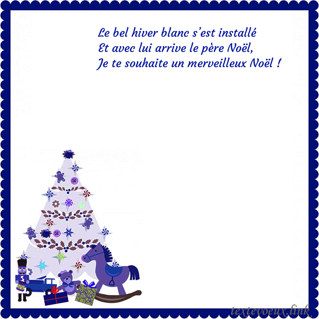 Carte du Nouvel An avec un arbre de Noël et un Casse-Noisette Le bel hiver blanc s’est installé
Et avec lui arri Carte du Nouvel An avec un arbre de Noël et un Casse-Noisette