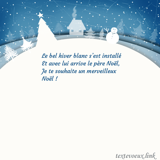 Carte de vœux avec ville blanche Le bel hiver blanc s’est installé
Et avec lui arri Carte de vœux avec ville blanche