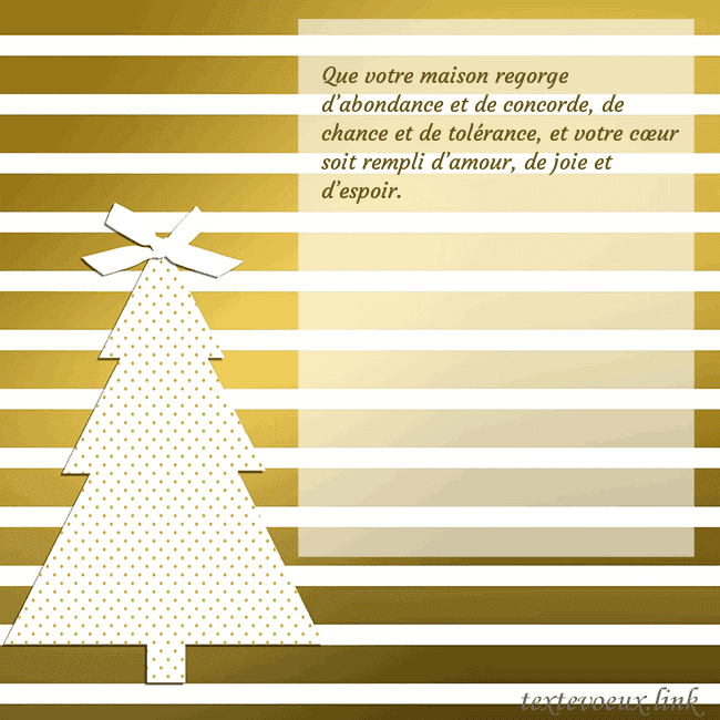 Carte postale étincelante d'or avec sapin de Noël