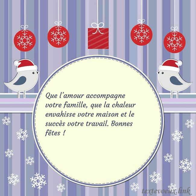 Cartes de vœux avec des oiseaux de Noël