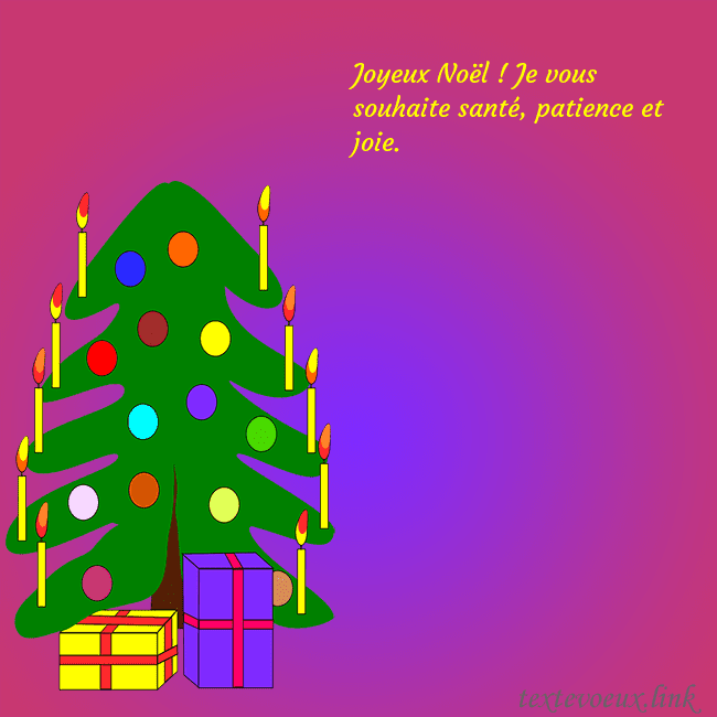 Carte postale avec un sapin de Noël peint