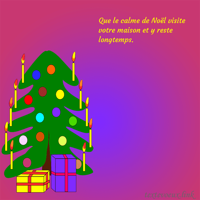 Carte postale avec un sapin de Noël peint