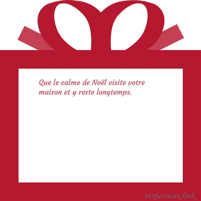 Carte du Nouvel An - un cadeau rouge