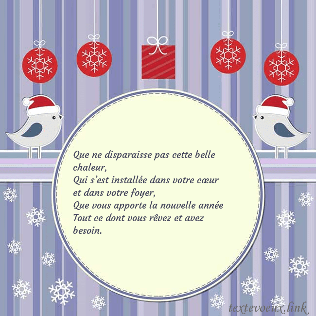 Cartes de vœux avec des oiseaux de Noël Que ne disparaisse pas cette belle chaleur,
Qui s Cartes de vœux avec des oiseaux de Noël