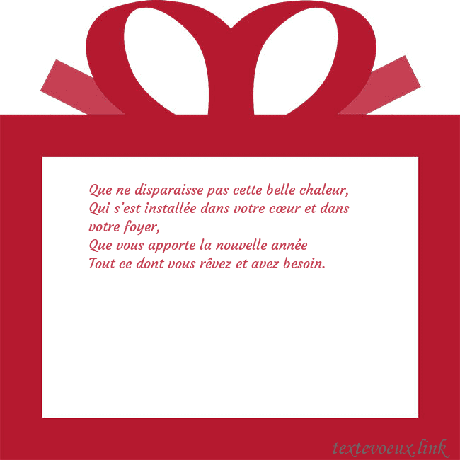 Carte du Nouvel An - un cadeau rouge Que ne disparaisse pas cette belle chaleur, 
Qui s Carte du Nouvel An - un cadeau rouge