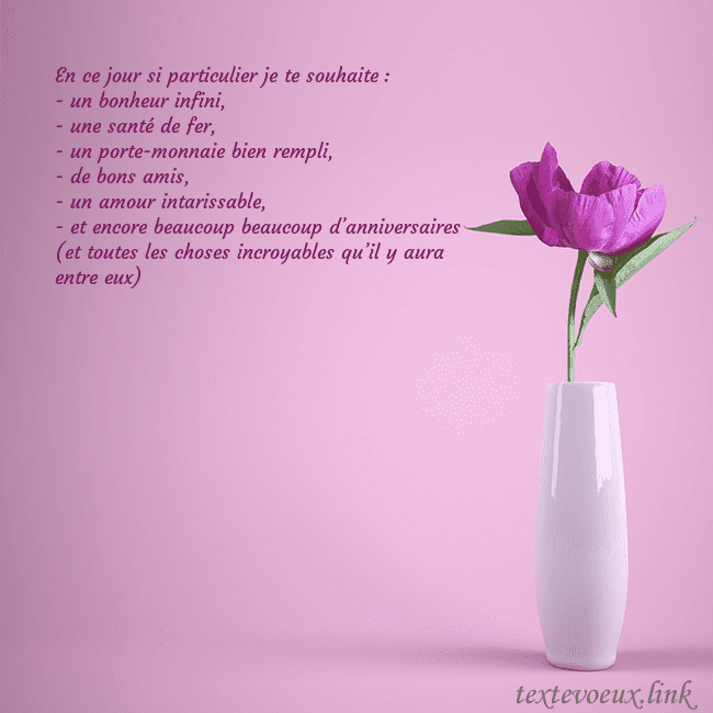 Carte postale électronique avec une pivoine dans un vase