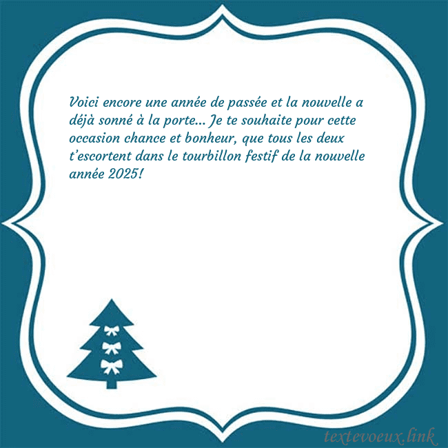 Cartes de vœux du nouvel an avec un sapin de Noël bleu