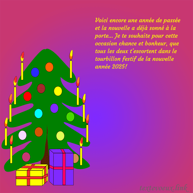 Carte postale avec un sapin de Noël peint