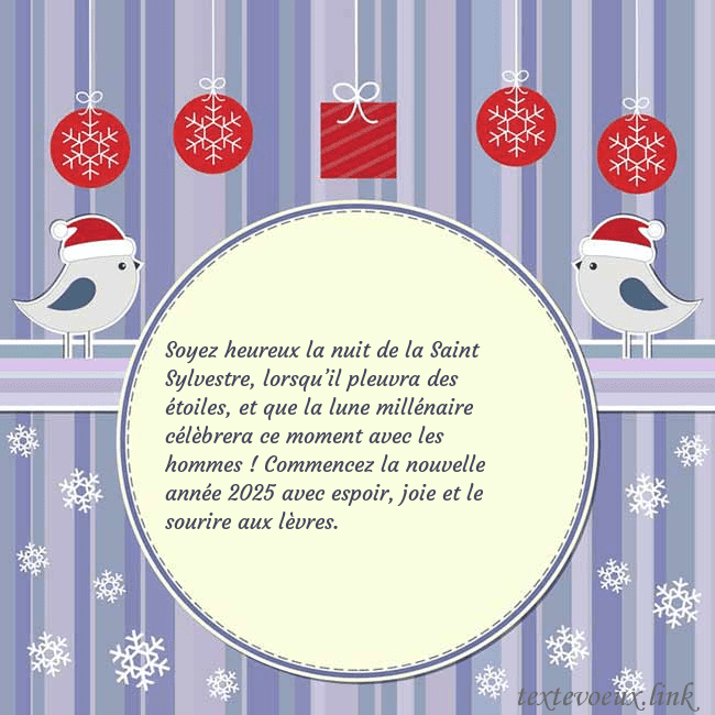 Cartes de vœux avec des oiseaux de Noël