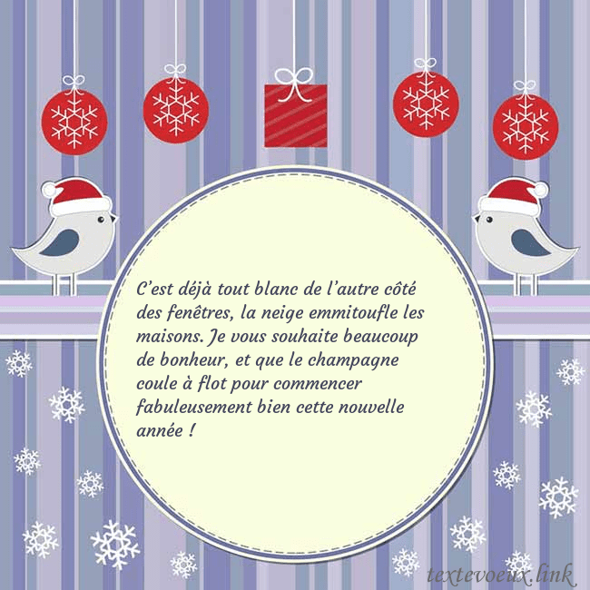 Cartes de vœux avec des oiseaux de Noël