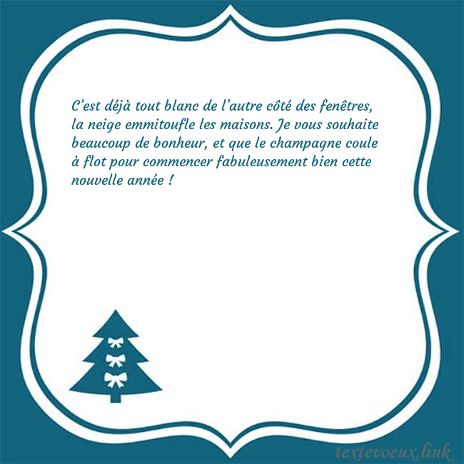 Cartes de vœux du nouvel an avec un sapin de Noël bleu