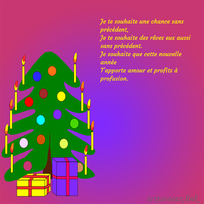 Carte postale avec un sapin de Noël peint