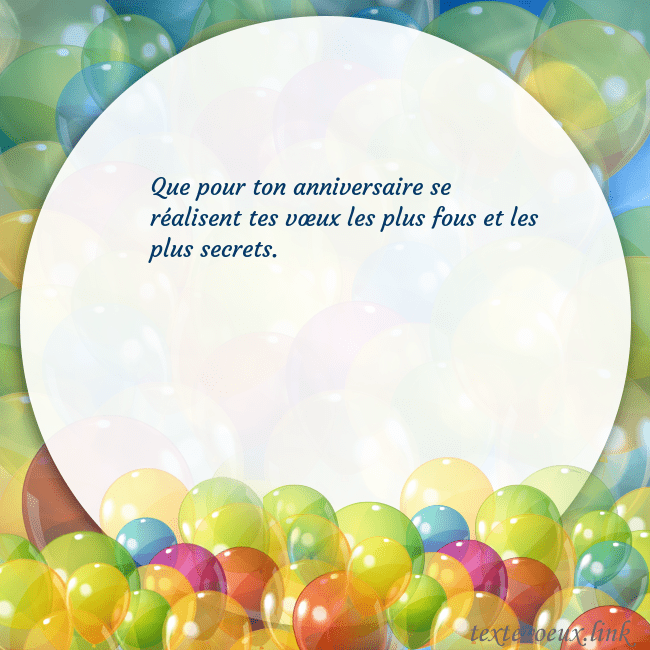 Cartes de vœux avec beaucoup de ballons colorés