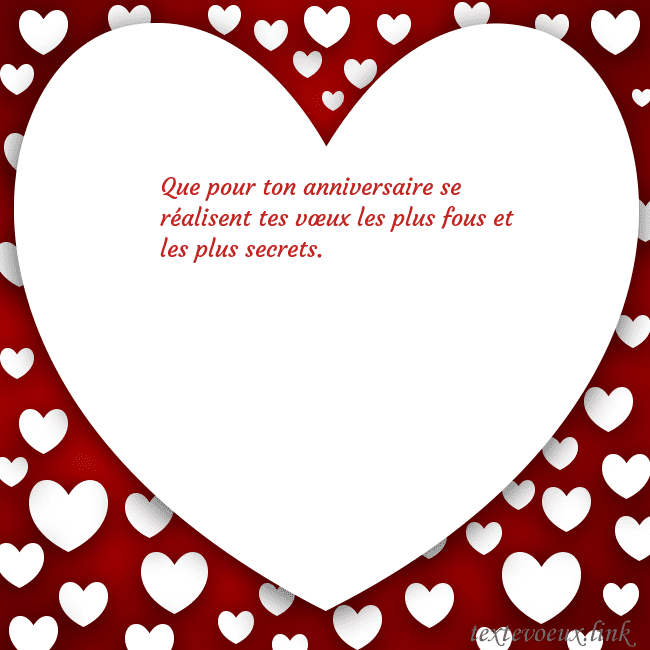 Carte de vœux au grand coeur