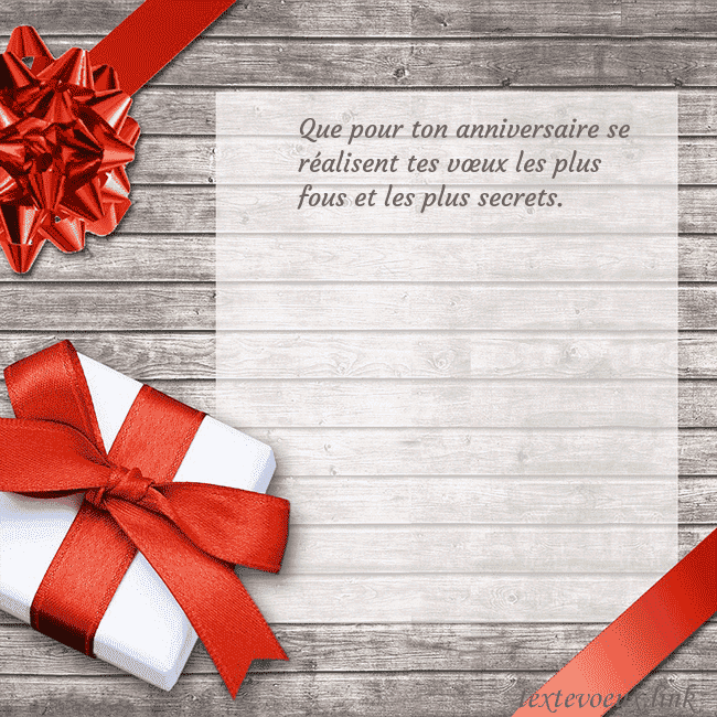 Carte d'anniversaire avec un cadeau d'anniversaire