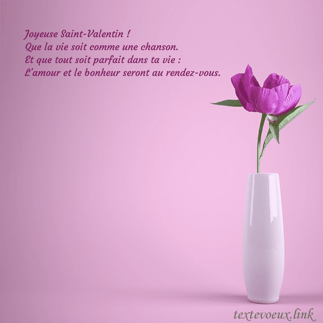 Carte postale électronique avec une pivoine dans un vase Joyeuse Saint-Valentin !
Que la vie soit comme un Carte postale électronique avec une pivoine dans un vase