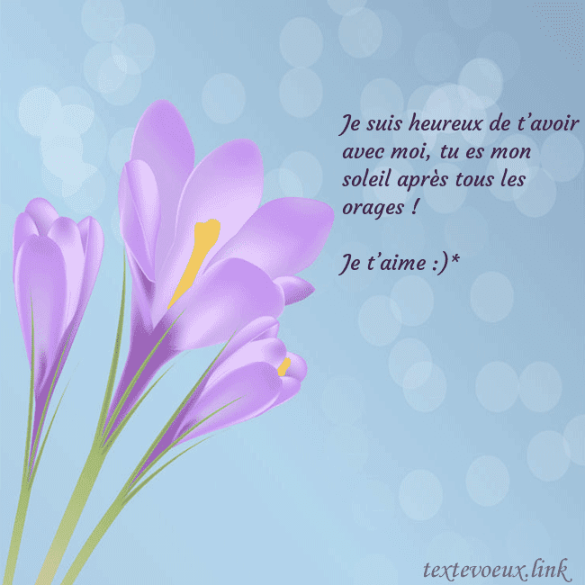 Cartes de vœux avec crocus