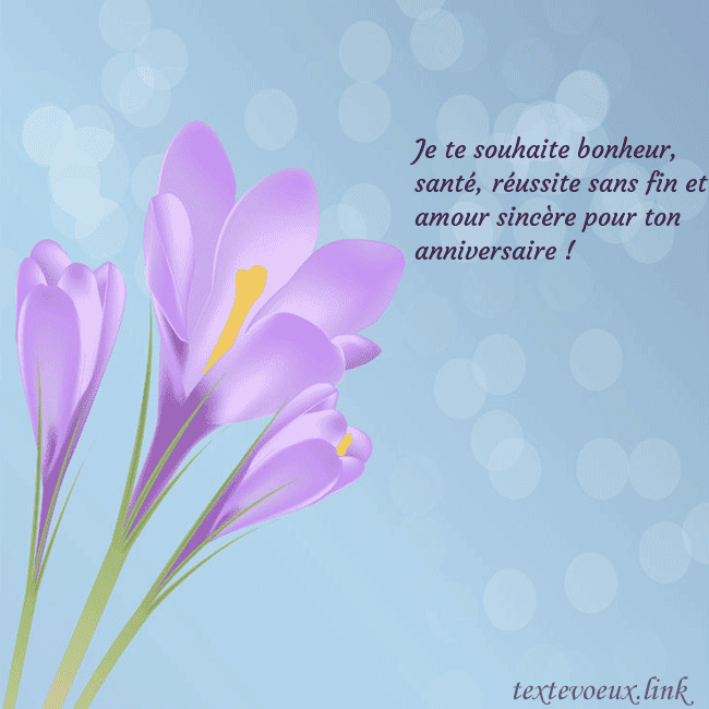 Cartes de vœux avec crocus