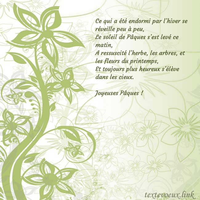 Carte de voeux avec des fleurs peintes en vert