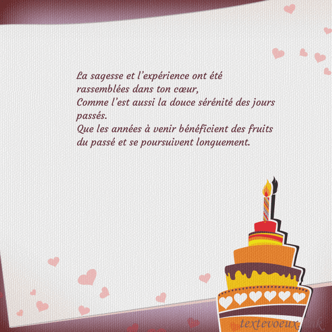 Carte d'anniversaire avec gâteau et bougie