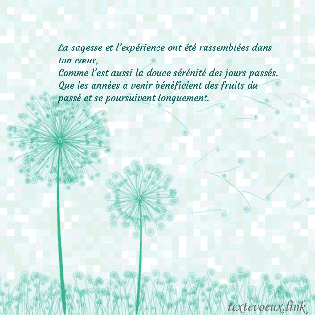 Carte de vœux avec laiteron