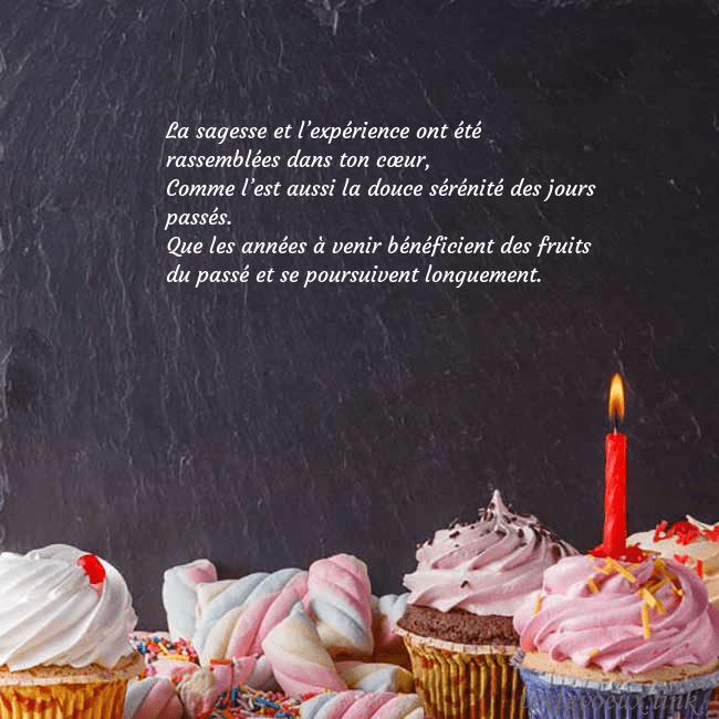 Cartes de vœux avec cupcakes et bougie