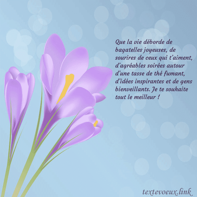 Cartes de vœux avec crocus