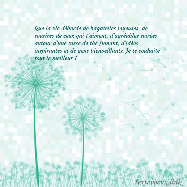 Carte de vœux avec laiteron