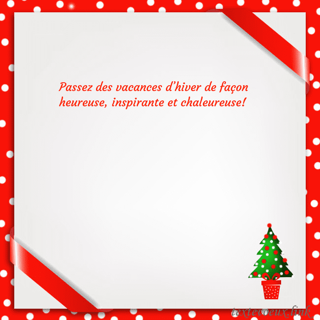 Carte postale avec arbre de Noël dans un pot