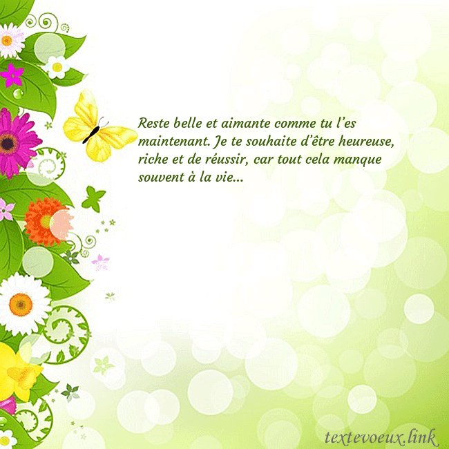 Cartes de vœux avec des fleurs et des papillons colorés